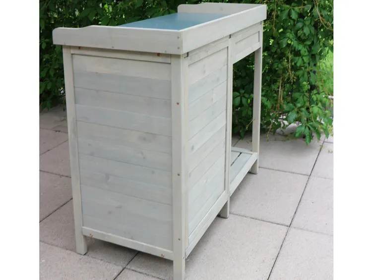 Pflanztisch Unterschrank, 98 x 48 x 95 cm, grau