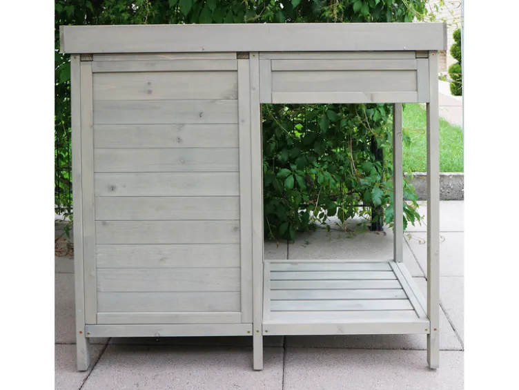 Pflanztisch Unterschrank, 98 x 48 x 95 cm, grau