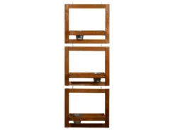 Pflanztreppe Set zum Hängen inkl. Zinktöpfe, braun