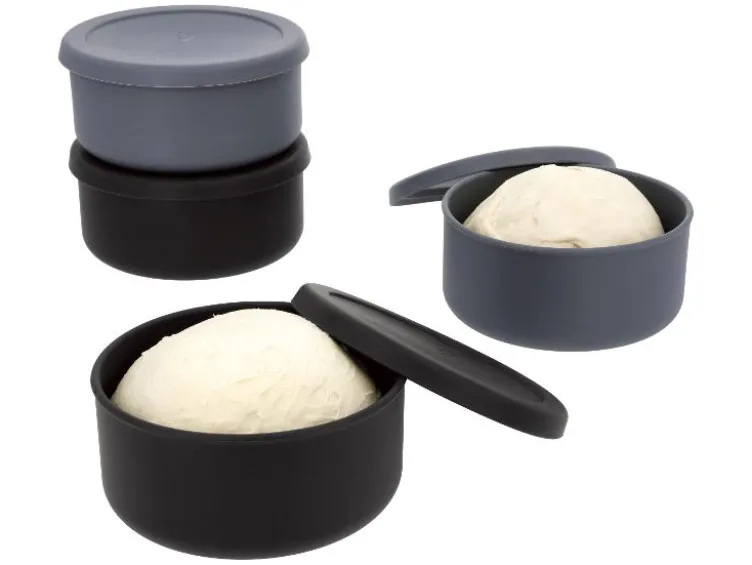 Pizzateig-Boxen, 4 Stück