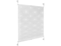 Plissee Klemmfix, ohne Bohren, verspannt, blickdicht, ab 45 x 130 cm