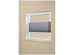 Plissee Rollo für Fenster, 90 x 130 cm, Montage ohne Bohren