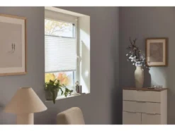 Plissee Rollo für Fenster, 100 x 130 cm, Montage ohne Bohren