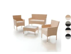 Polyrattan Gartenmöbel Sitzgruppe »Fort Myers«, 4-teilig