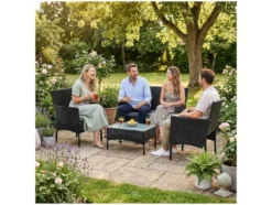 Polyrattan Gartenmöbel Sitzgruppe »Fort Myers«, 4-teilig