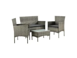 Polyrattan Gartenmöbel Sitzgruppe »Fort Myers«, 4-teilig