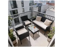 Polyrattan Gartenmöbel Sitzgruppe »Fort Myers«, 4-teilig