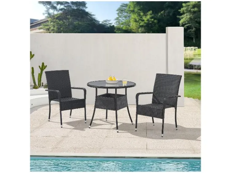 Polyrattan Gartentisch »Yoro« rund