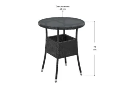 Polyrattan Gartentisch »Yoro« rund