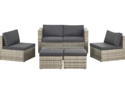 Polyrattan Lounge »Salou«, 6-tlg.