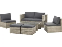 Polyrattan Lounge »Salou«, 6-tlg.
