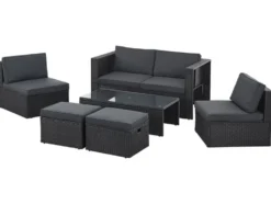 Polyrattan Lounge »Salou«, 6-tlg.