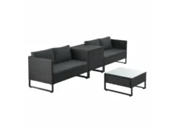 Polyrattan Lounge »Santorini«, 4-tlg.