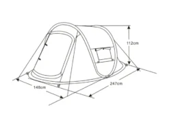 Pop-Up Zelt, 2 Personen