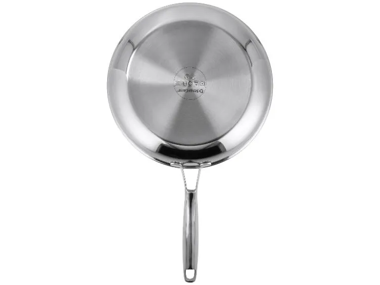 Premium-Edelstahl-Pfanne mit Wabenstruktur, Ø 28 cm