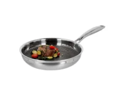 Premium-Edelstahlpfanne mit Wabenstruktur, Ø 24 cm