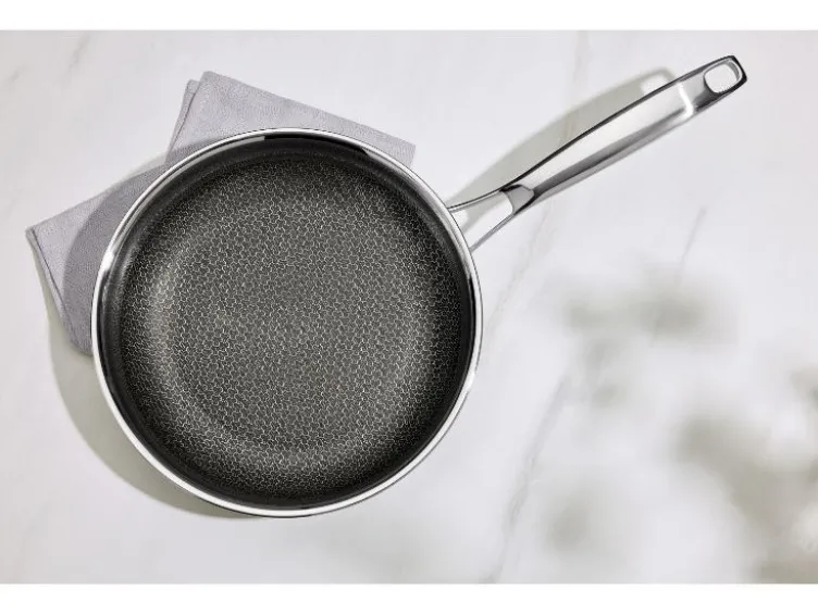 Premium-Edelstahlpfanne mit Wabenstruktur, Ø 24 cm