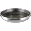 Premium-Edelstahl-Servierpfanne mit Wabenstruktur, Ø 28 cm