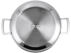 Premium-Edelstahl-Servierpfanne mit Wabenstruktur, Ø 28 cm