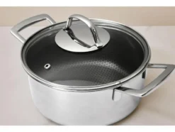 Premium-Edelstahltopf mit Wabenstruktur, Ø 20 cm