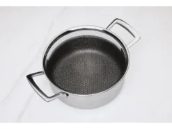 Premium-Edelstahltopf mit Wabenstruktur, Ø 20 cm