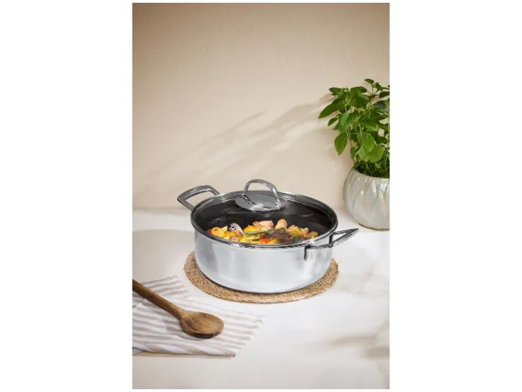 Premium-Edelstahltopf mit Wabenstruktur, Ø 24 cm