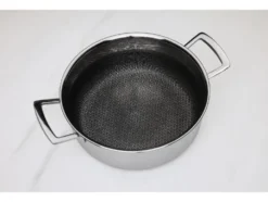 Premium-Edelstahltopf mit Wabenstruktur, Ø 24 cm