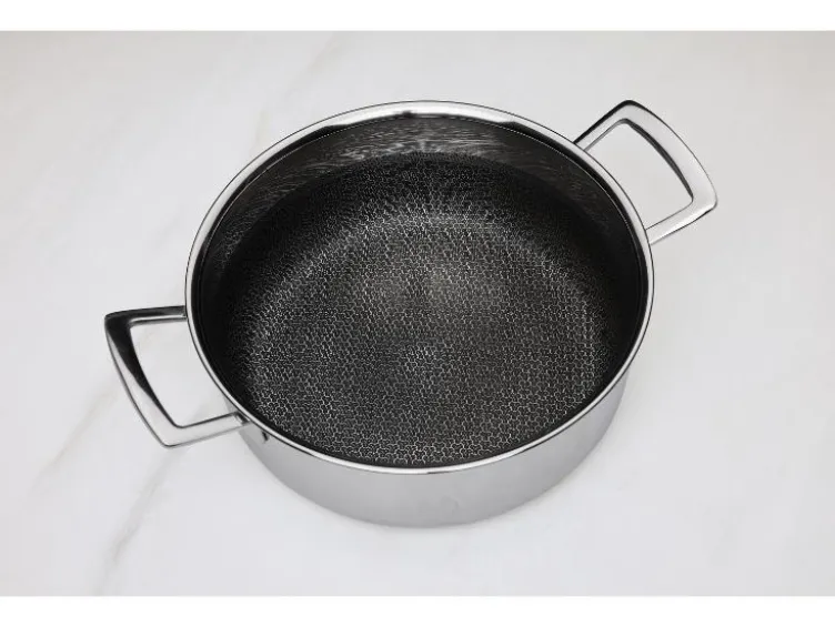 Premium-Edelstahltopf mit Wabenstruktur, Ø 24 cm
