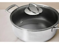 Premium-Edelstahltopf mit Wabenstruktur, Ø 24 cm
