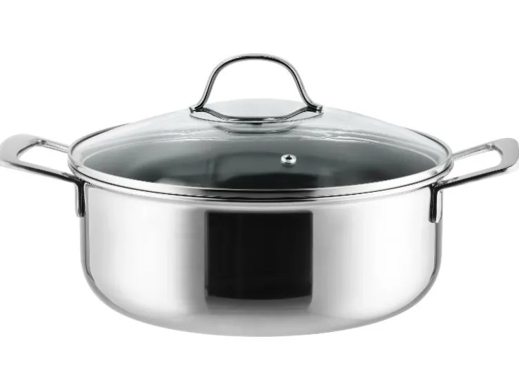 Premium-Edelstahltopf mit Wabenstruktur, Ø 24 cm