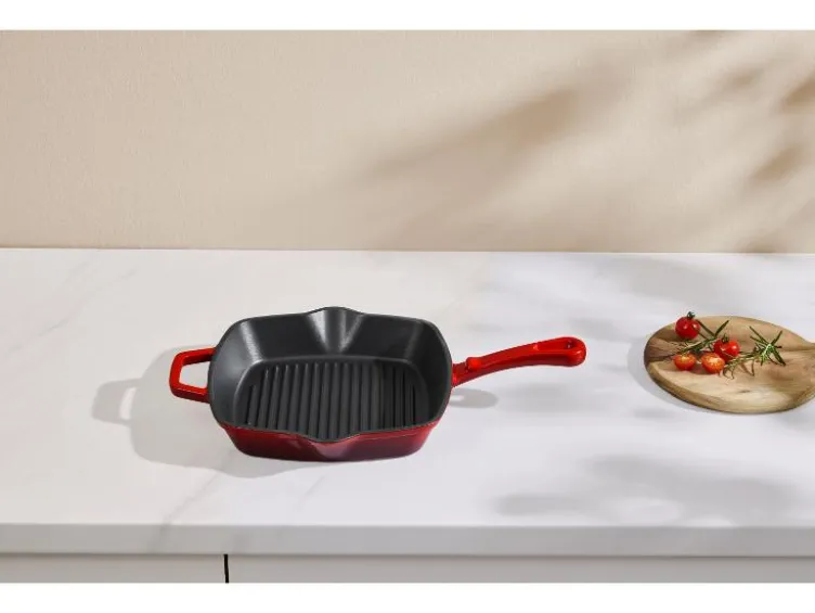 Premium-Gusseisengrillpfanne / Premium-Gusseisenpfanne