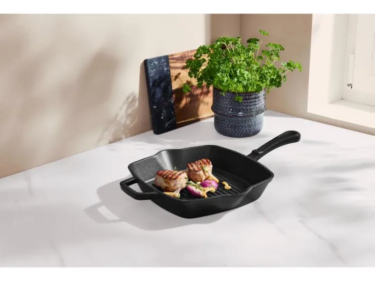 Premium-Gusseisengrillpfanne / Premium-Gusseisenpfanne