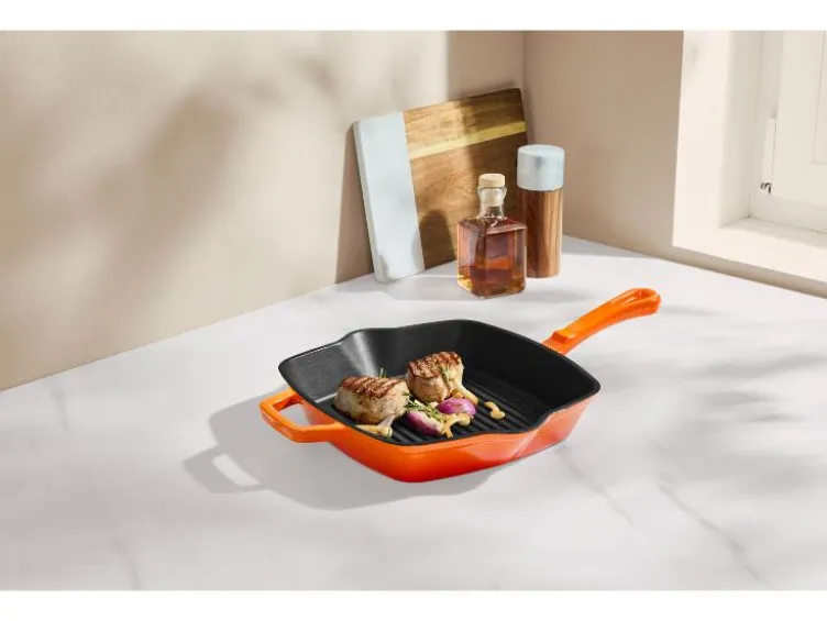 Premium-Gusseisengrillpfanne / Premium-Gusseisenpfanne