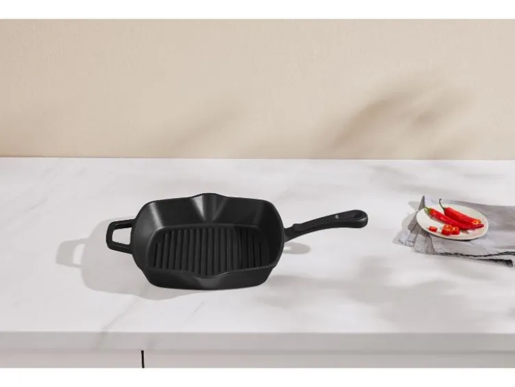 Premium-Gusseisengrillpfanne / Premium-Gusseisenpfanne