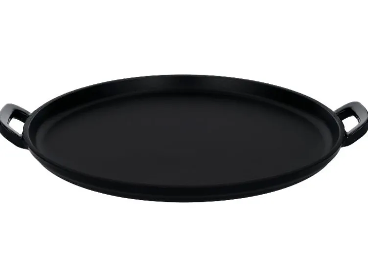 Premium-Gusseisenpizzaplatte Ø 31 cm Premium-Gusseisengrillplatte L 36,0 x B 26,0 cm