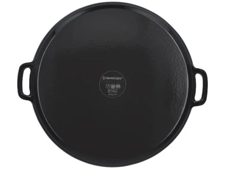 Premium-Gusseisenpizzaplatte Ø 31 cm Premium-Gusseisengrillplatte L 36,0 x B 26,0 cm