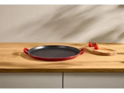 Premium-Gusseisenpizzaplatte Ø 31 cm Premium-Gusseisengrillplatte L 36,0 x B 26,0 cm