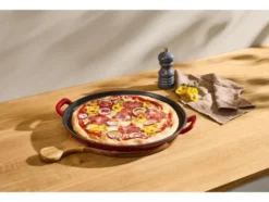 Premium-Gusseisenpizzaplatte Ø 31 cm Premium-Gusseisengrillplatte L 36,0 x B 26,0 cm