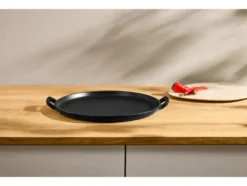 Premium-Gusseisenpizzaplatte Ø 31 cm Premium-Gusseisengrillplatte L 36,0 x B 26,0 cm
