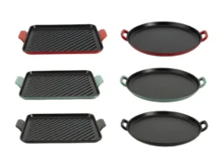 Premium-Gusseisenpizzaplatte Ø 31 cm Premium-Gusseisengrillplatte L 36,0 x B 26,0 cm
