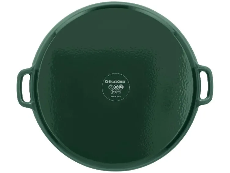 Premium-Gusseisenpizzaplatte Ø 31 cm Premium-Gusseisengrillplatte L 36,0 x B 26,0 cm