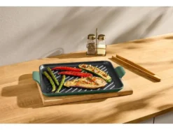 Premium-Gusseisenpizzaplatte Ø 31 cm Premium-Gusseisengrillplatte L 36,0 x B 26,0 cm