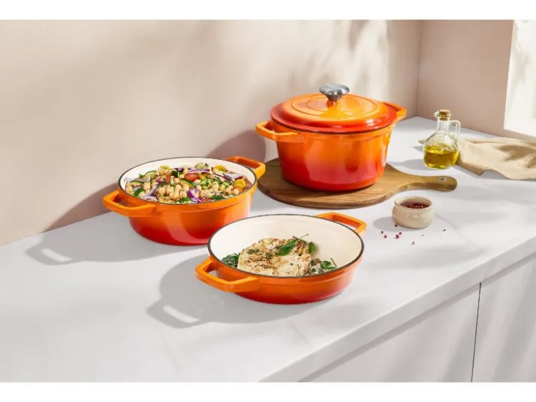 Premium-Gusseisentopf-Set, Ø 23 cm (1,9 l / 2,9 l / 4,2 l)