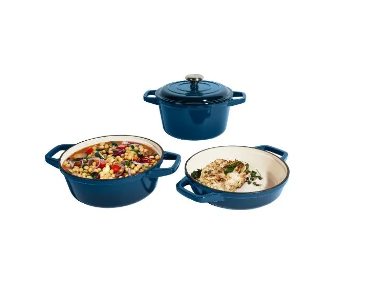 Premium-Gusseisentopf-Set, Ø 23 cm (1,9 l / 2,9 l / 4,2 l)
