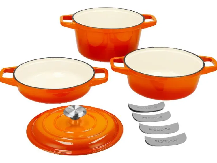 Premium-Gusseisentopf-Set, Ø 23 cm (1,9 l / 2,9 l / 4,2 l)