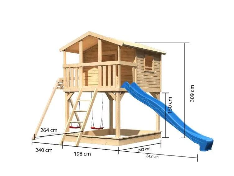 Premium Stelzenhaus Benni - XXL Spielhaus