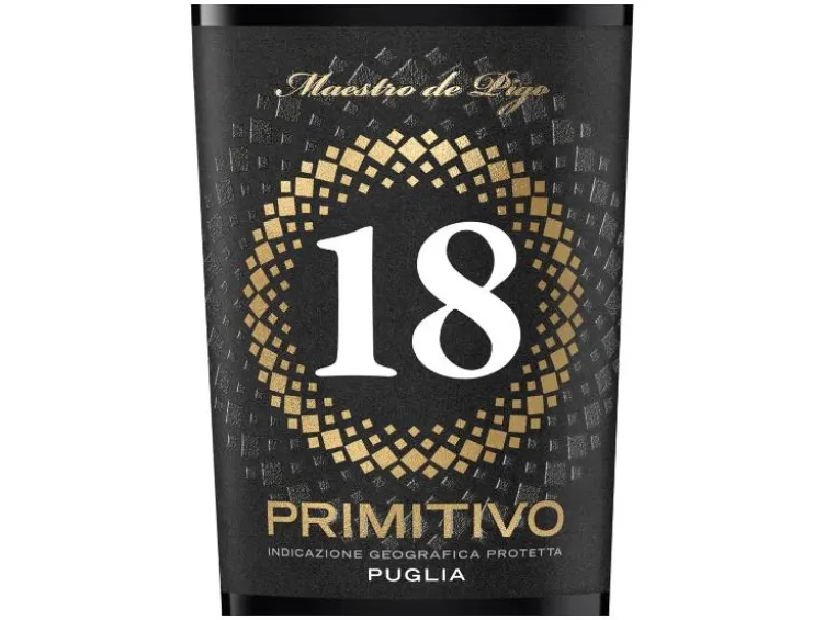 18 Primitivo IGP Puglia trocken, Rotwein 2025