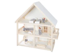 Puppenhaus, inkl. Möbel und Puppen