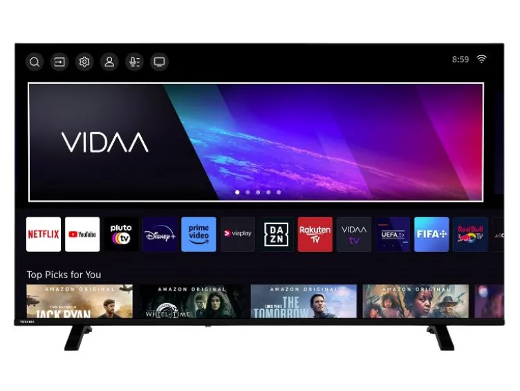 QV1563DDW QLED Smart TV VIDAA 4K Fernseher Dolby Vision HDR, Triple-Tuner