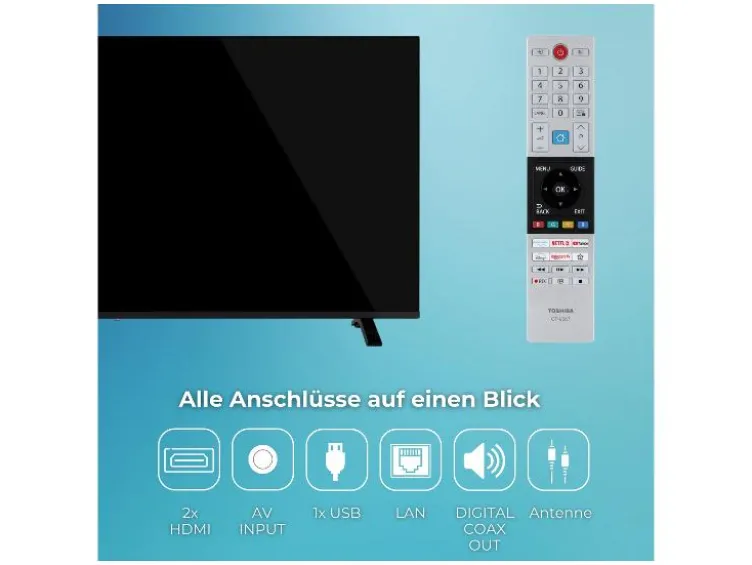 QV1563DDW QLED Smart TV VIDAA 4K Fernseher Dolby Vision HDR, Triple-Tuner